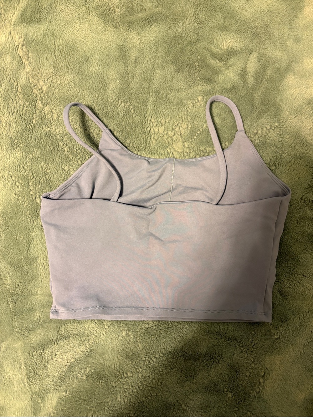 Cropped light blue Spaghetti-Strap Cami - Picture 3 of 3